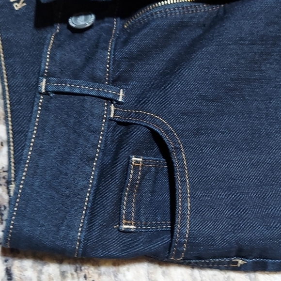 Lee Riders Navy Blue Denim Capri Jeans Size 4M - Picture 3 of 14